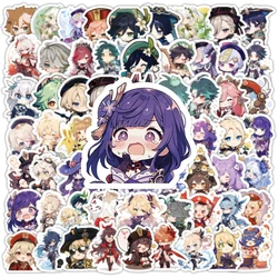 10/30/50/100pcs Cute Game Anime Genshin Impact Stickers Kawaii Cartoon Decal Kid Toy Laptop frigo Skateboard adesivo impermeabile