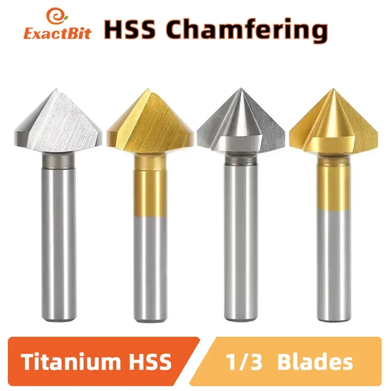 High Speed Steel Chamfering Cutter Single Edge Three Edges Metal Inner Hole Chamfering Cutter Suitable For CNC Machining