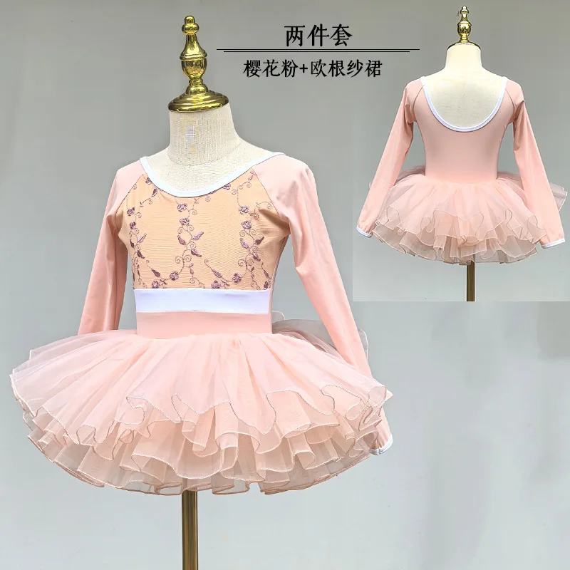 소녀를위한 의상 댄스웨어 발레 레오타드 이벤트 의상 여성 소녀를위한 의류 눈송이 의상 프린트 꽃 스커트 투투