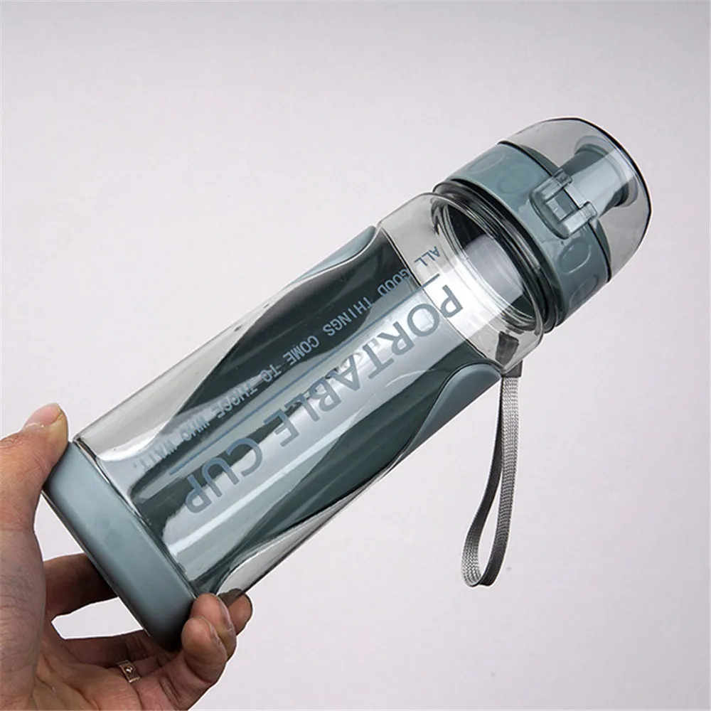 570ml Sports Water Bottles Gym Leak-proof Drop-proof Portable Water Bottle Summer Outdoor Travel Plastic Drink Water Cup