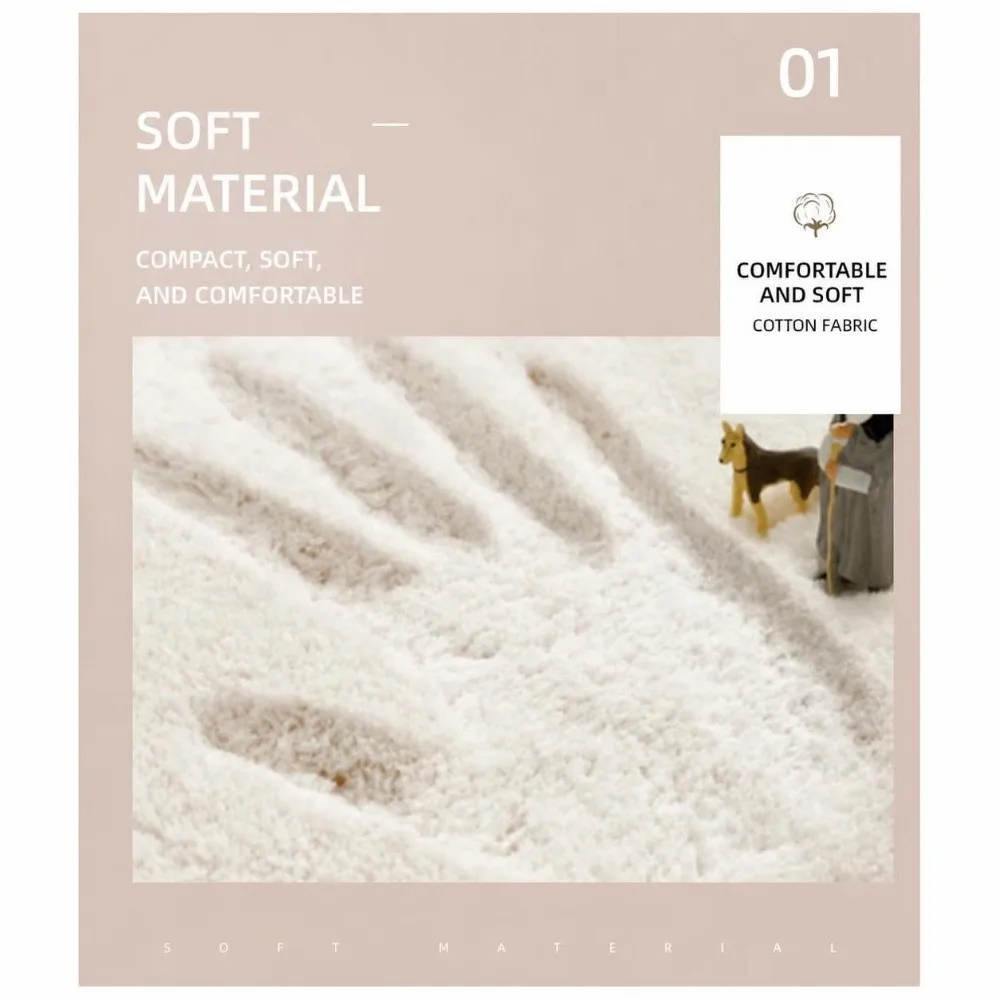 New Surfboard-Shaped Bedroom Mat Hawaiian Style Non-Slip Runner Rugs Soft Faux Cashmere Floor Mat Living Room