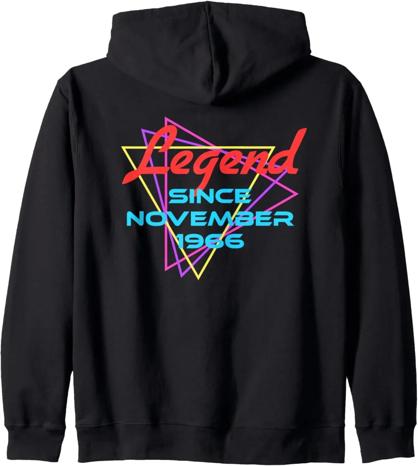 

Autumn and Winter "Legend Since November 1966" Retro - Styled Cotton Hoodie, Stylish Milestone - Celebrating Sweatshirt
