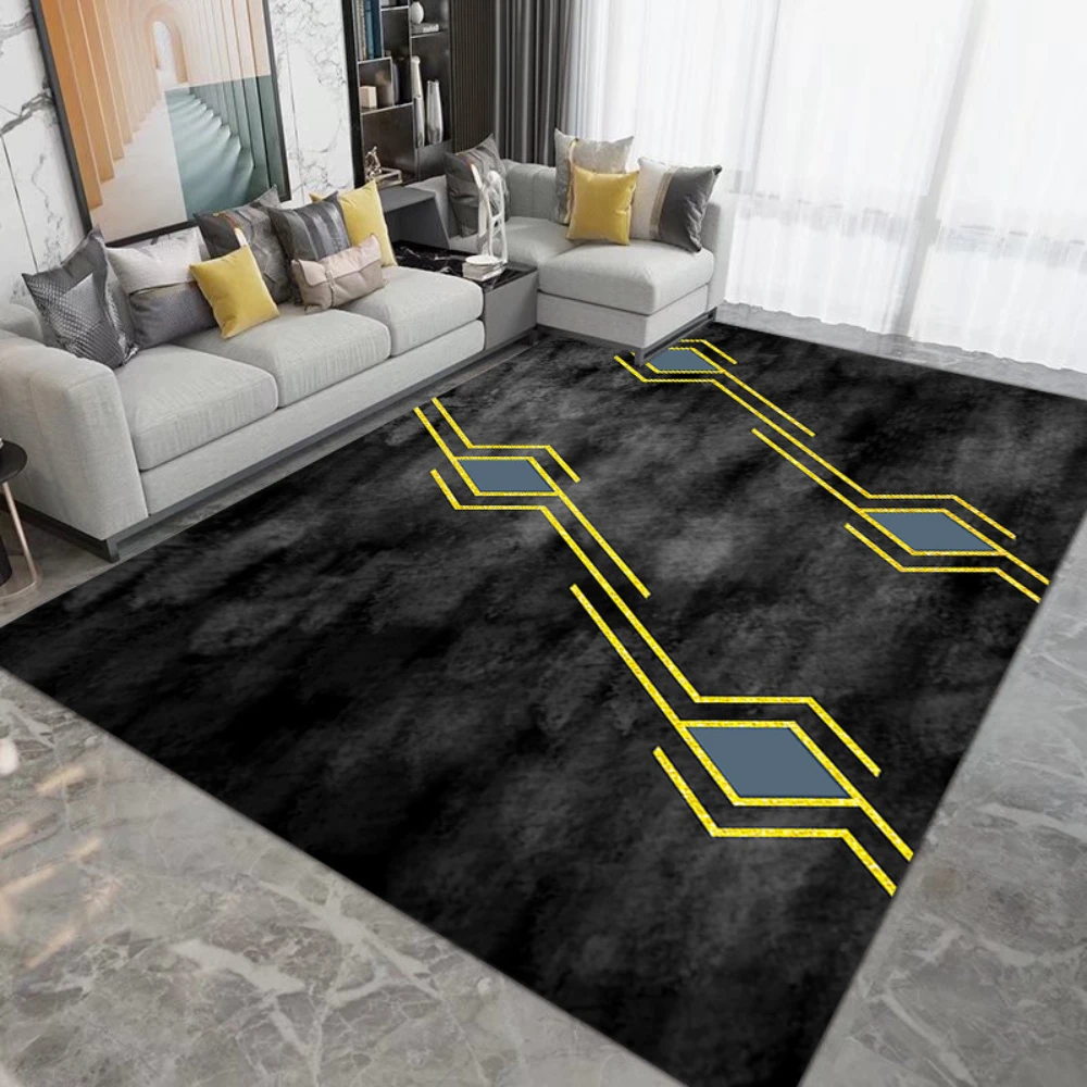 

VIKAMA Sum Fleece Material, Modern and Simple Style, Living Room Rug, Bedroom Rug, Bedside Rug, Light and Comfortable, Trust It.