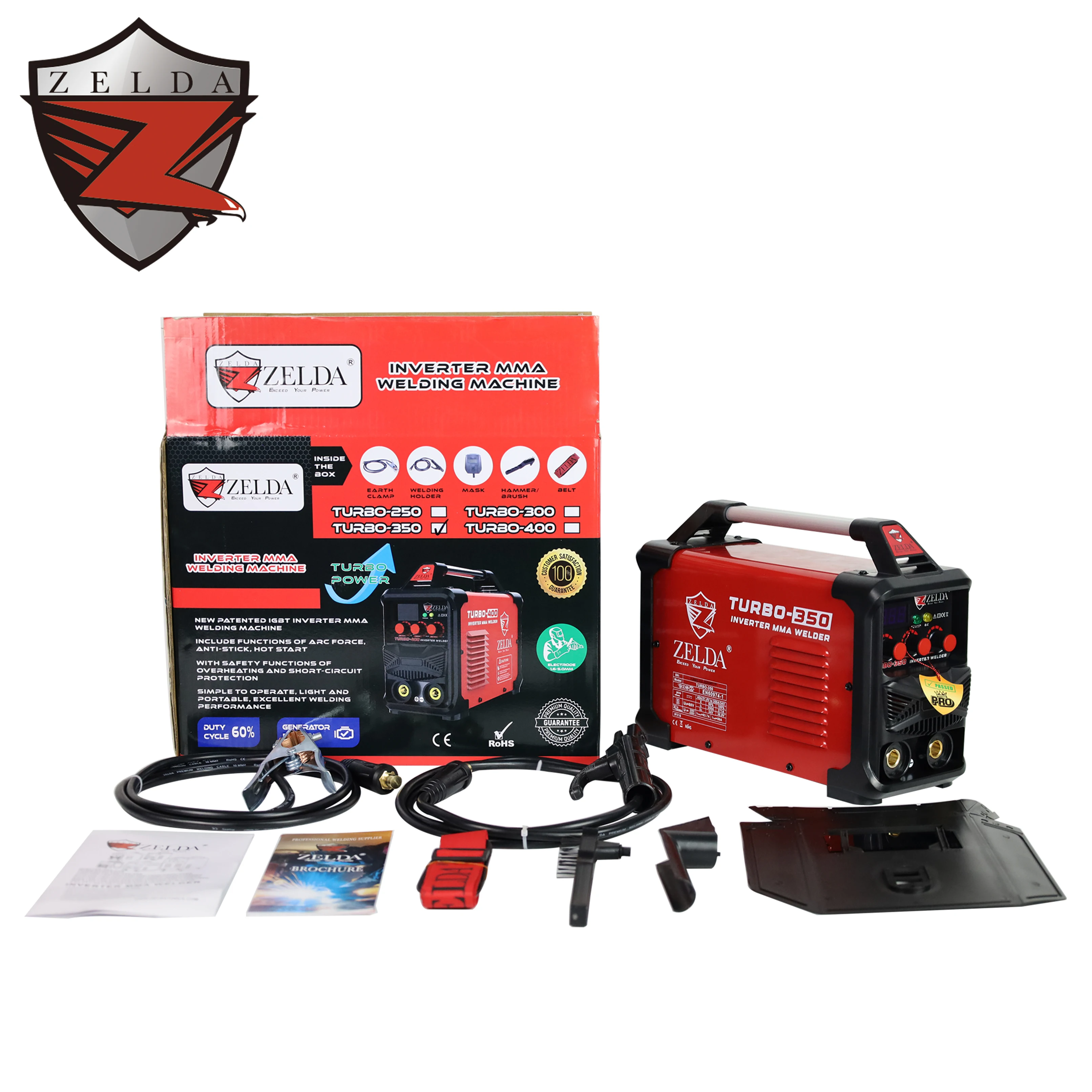 Portable Home Use MMA 350 Inverter Welding Machine IGBT Manual Arc Welder 220V Stick Welders For Steel DIY Repairing Equipment