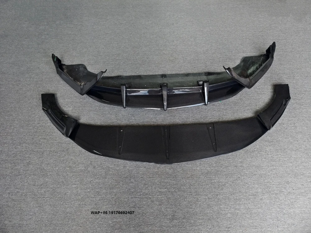 

T-style Carbon Fiber Front Lip and Lower Front Lip Body Kit for 2022-2024 Urus S