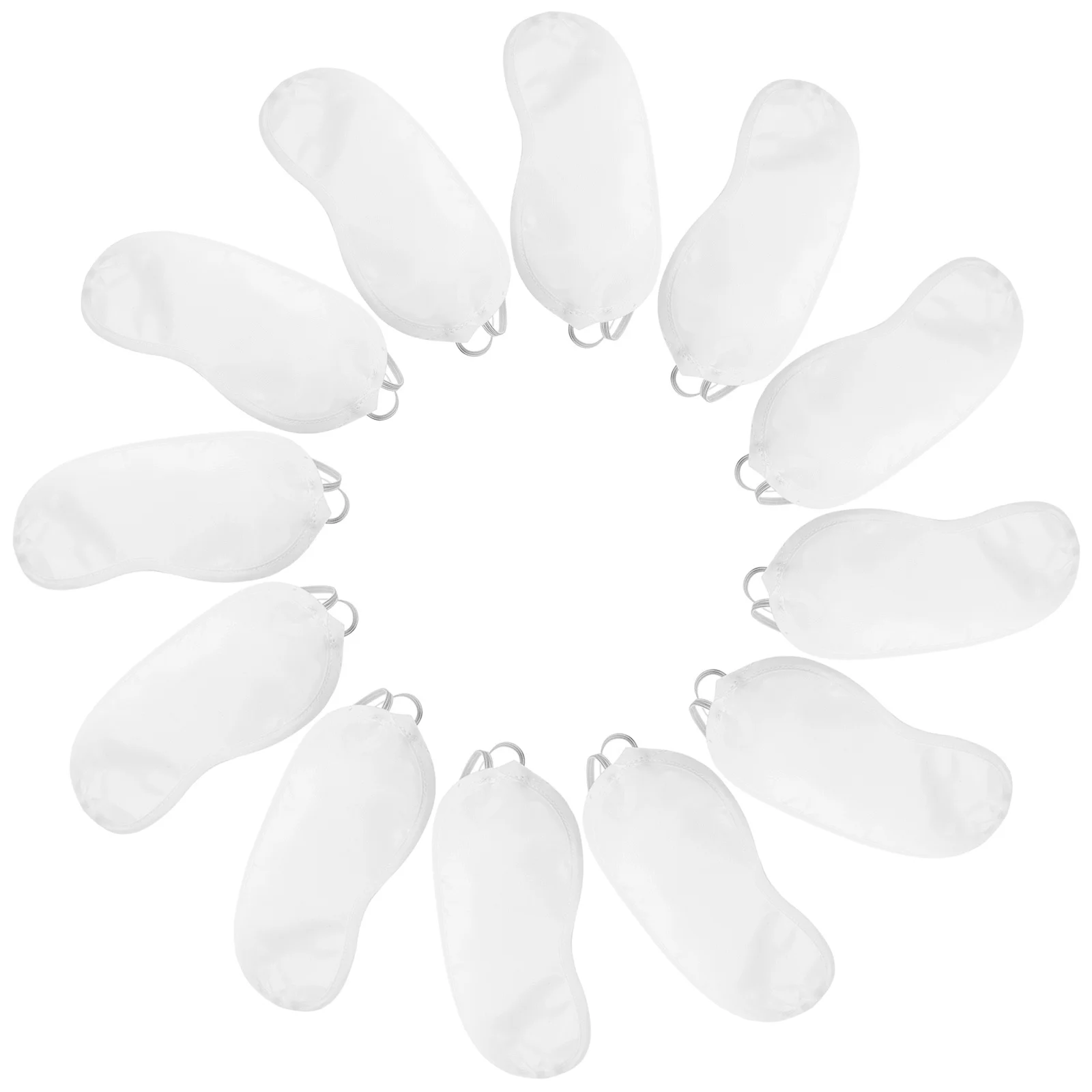 12 قطعة من أقنعة العين للاستعمال مرة واحدة، أغطية عين مريحة أثناء السفر والنوم، خفيفة الوزن ومسامية، ألعاب المكتب المنزلي معصوب العينين