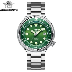 ADDIESDIVE Stainless Steel Automatic Wristwatches Waterproof Ceramic Bezel Diving Watch Sapphire NH35A Men's Mechanical Watches