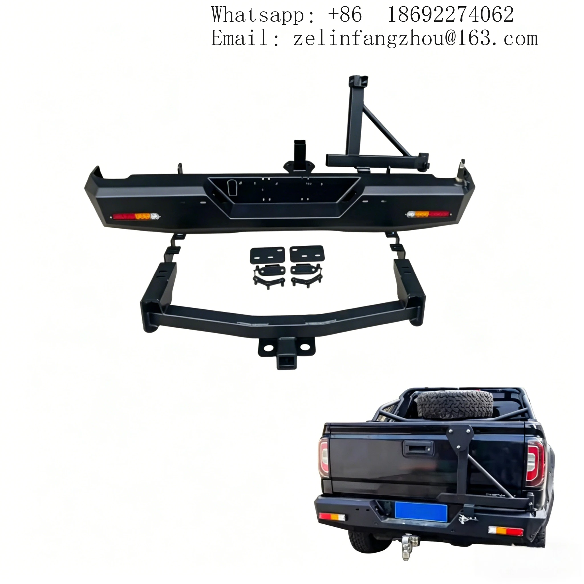 

Стальной задний бампер с вырезами под противотуманные фары, крепление на болтах, для LX570 LC200, внедорожный, усиленный, гарантия 1 год