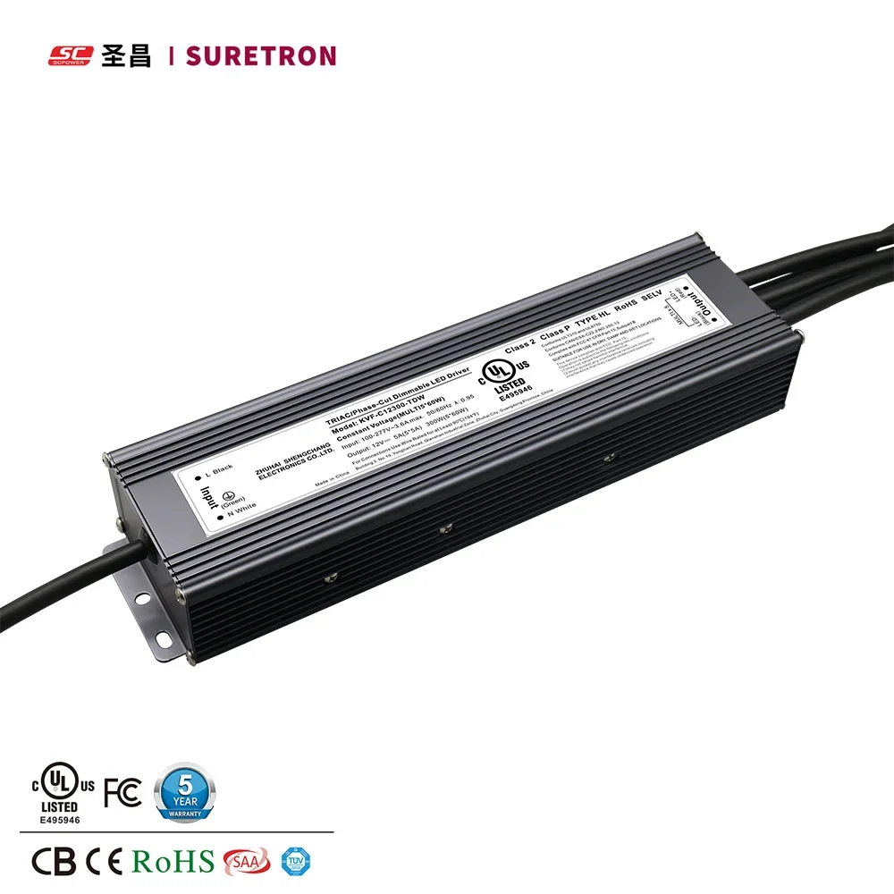 

triac Multiple Output Waterproof 384w 24v 36v 48v dimmable Led Driver for led strip