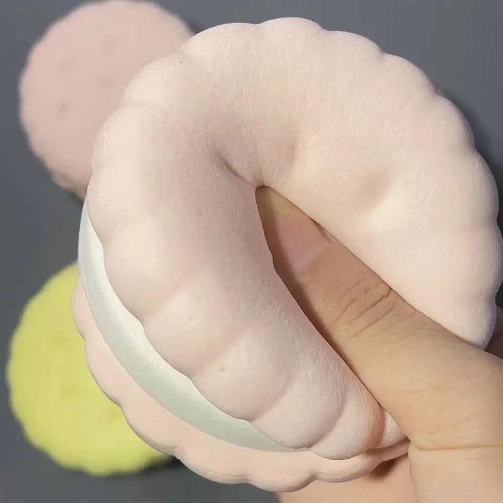 Creative Simulated Cake Squeeze Toy Soft Slow Rising Feature Slow Rising Toy Stress Relief Simulation Biscuit for Adults Gift