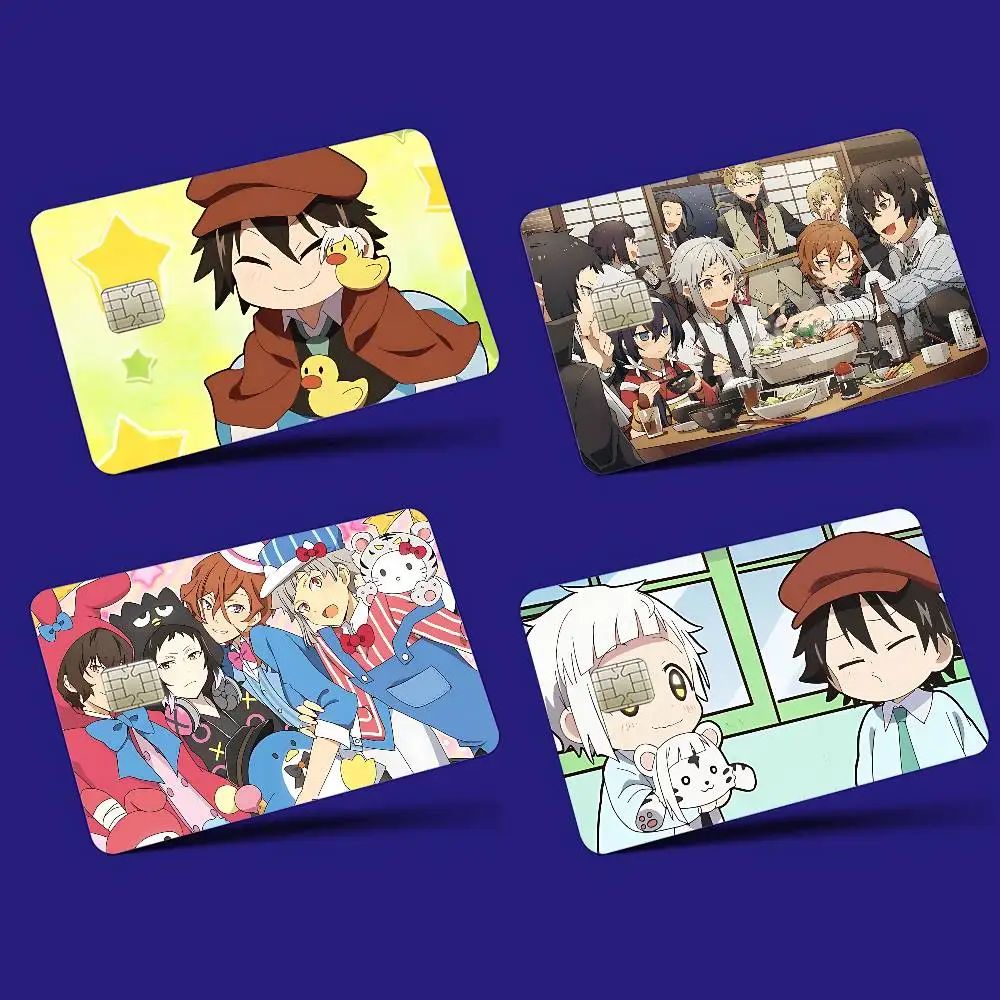 Anime B-Bungos Strays Dogs Credit Debit Card Film Skin Sticker Credit Card Skin Stickers For Bank Card Bus Metro Card Sticker W
