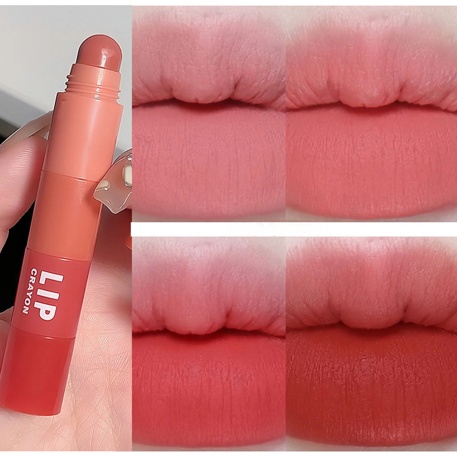 Matte Niet-Vervagende Lippen Gloss Gladde Zachte Lippenstift Rijke Kleuren Sneldrogend Voor Verjaardagskalentijn Cadeau