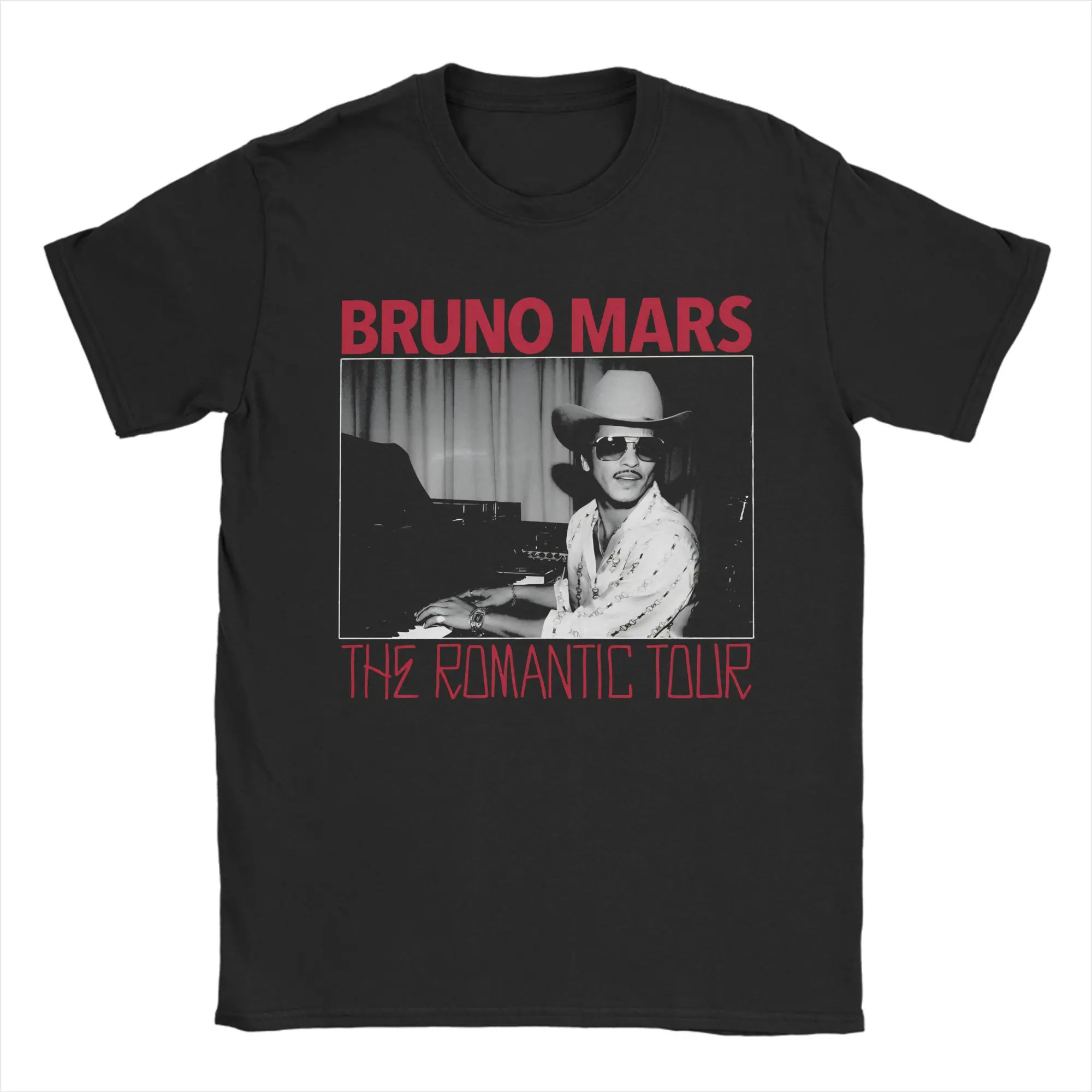 

Bruno Mars The Romantic Tour Rose Cotton T-Shirt Men Summer Vintage T Shirts O Neck Novelty Tee Shirt Plus Size Dropshipping Top