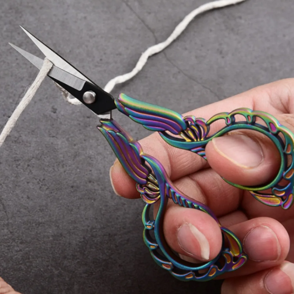 3 نمط خمر الأوركيد على شكل مقص عالية المظهر الإبداعية حساب اليد متعددة الوظائف اليومية خياط كليب لوازم الفن