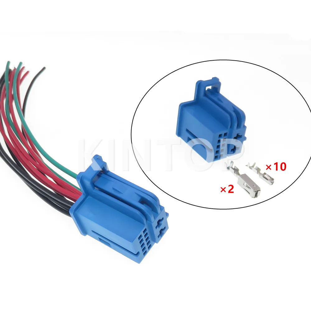 1 Set 12 Pins AC Assembly Auto Parts Automobile Replacement Unsealed Plug Composite Connector Car Electric Cable Socket
