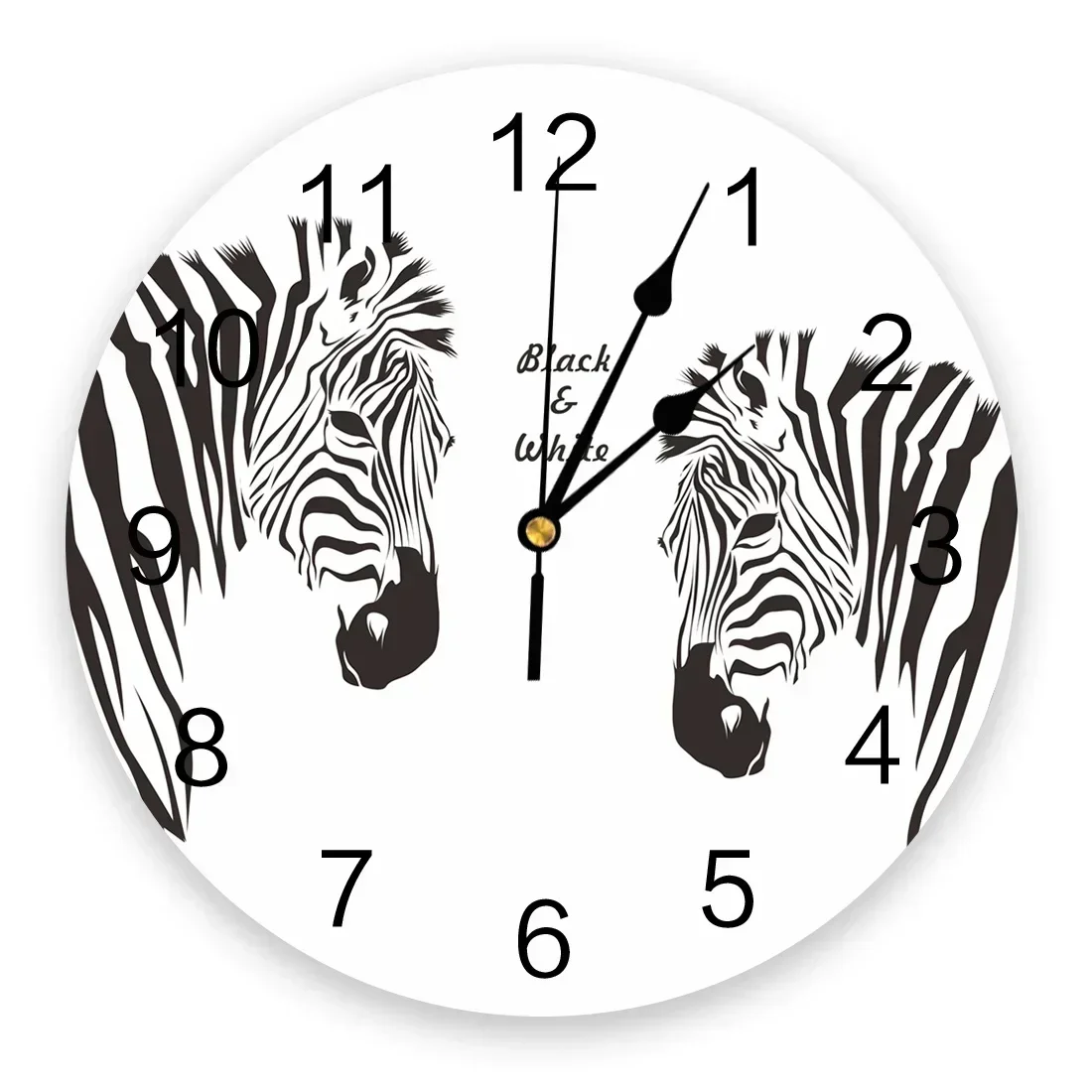 

Nordic Zebra Animal White Wall Clock Kitchen Home Living Room Bedroom Decorative Kids Room Wall Decor Hanging Clocks