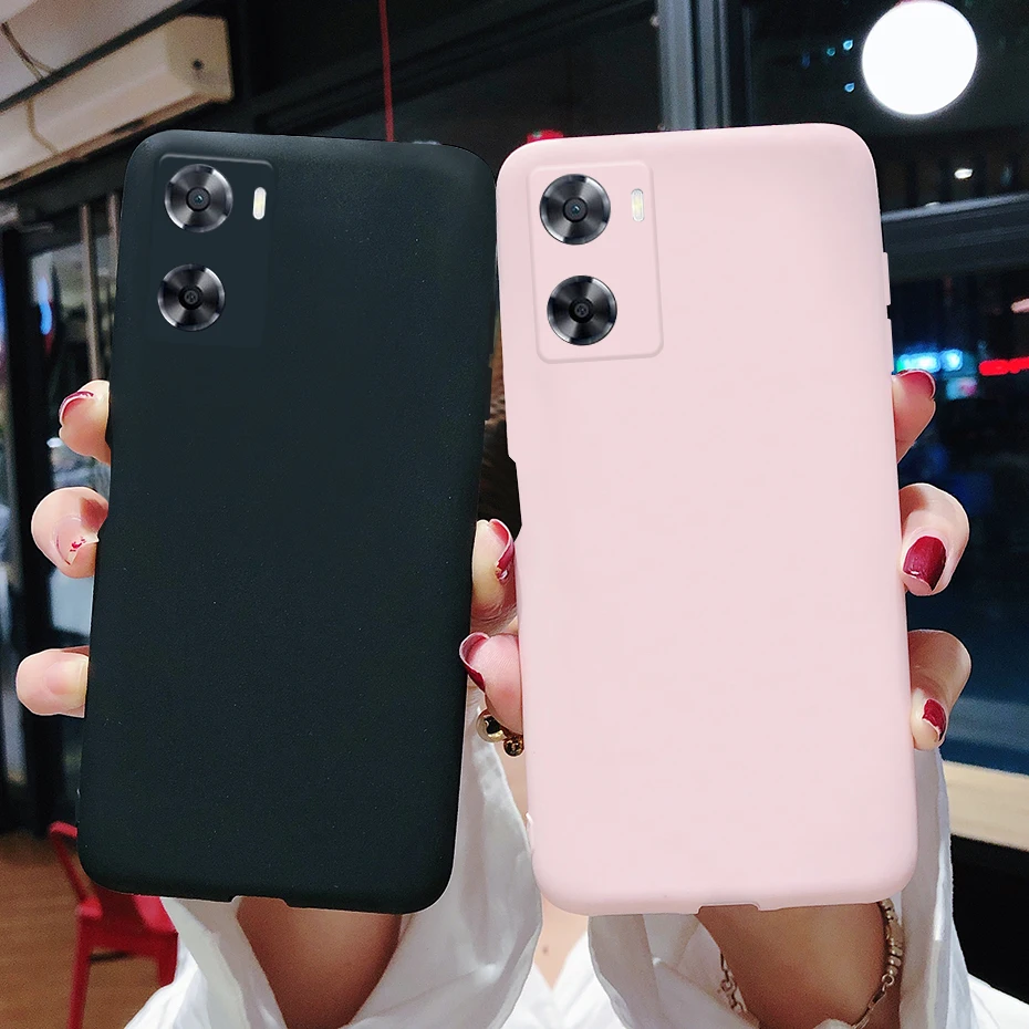 For OPPO A57 4G CPH2387 Case For OPPO A77 4G CPH2385 Candy Color Cover For OPPO A57s A57e A77s A 57 A 77 OPPOA57 TPU Soft Coque