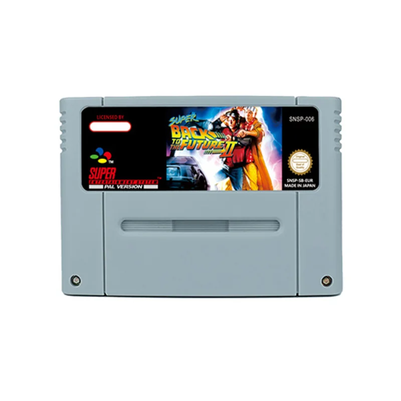 Super Back to the Future Part II Action Game for SNES 16 Bit Retro Cart Children Gift