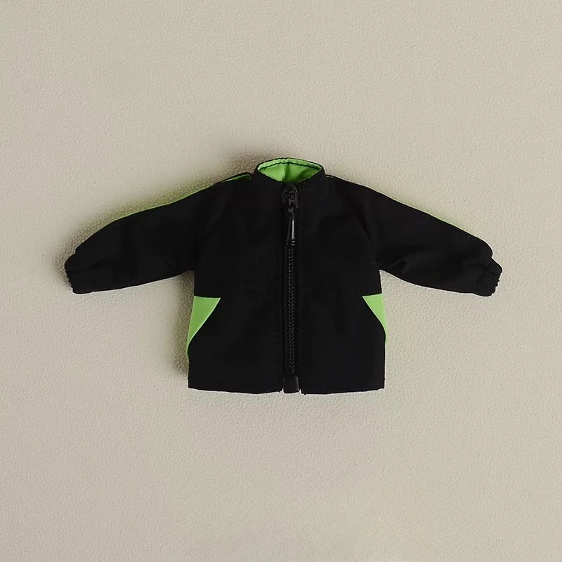 【Nur Kleidung】 Mode-Set im Maßstab 1:12 mit farblich abgesetzter Jacke und lockerer, lässiger Sporthose für 6-Zoll-BJD Asi3.0 Actionfigur-Körper – Detail 13