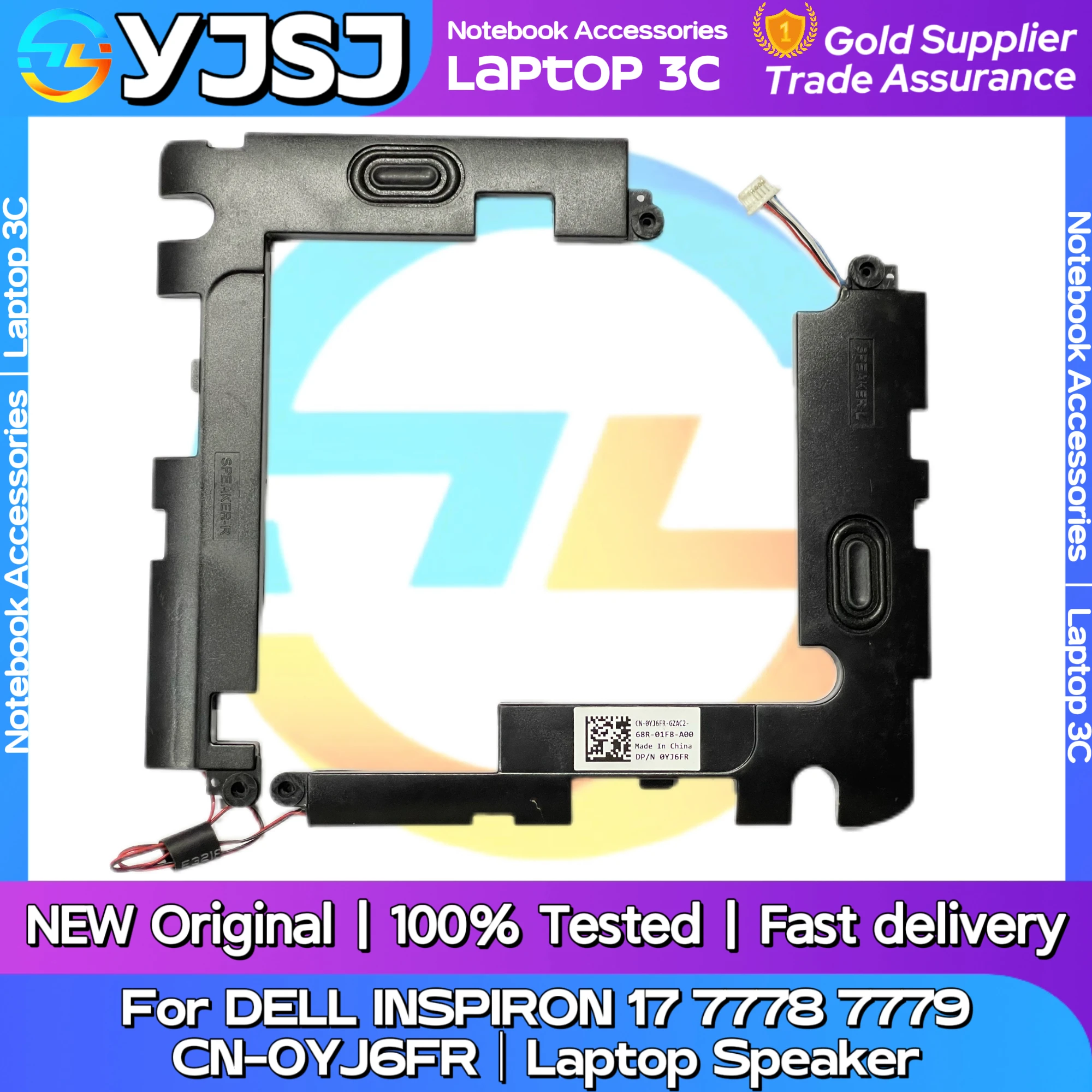 New Original Laptop Notebook Audio Speaker For DELL Inspiron 17 7778 7779 built-in left and right speakers CN-0YJ6FR