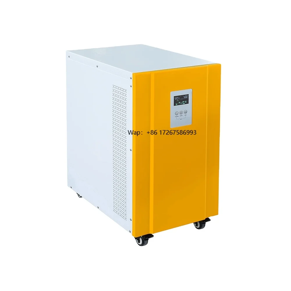 6KW Hybrid Solar Inverter Battery Charger Built-in PWM 100A Pure Sine Wave Inverter 110V 220V 230VAC Output