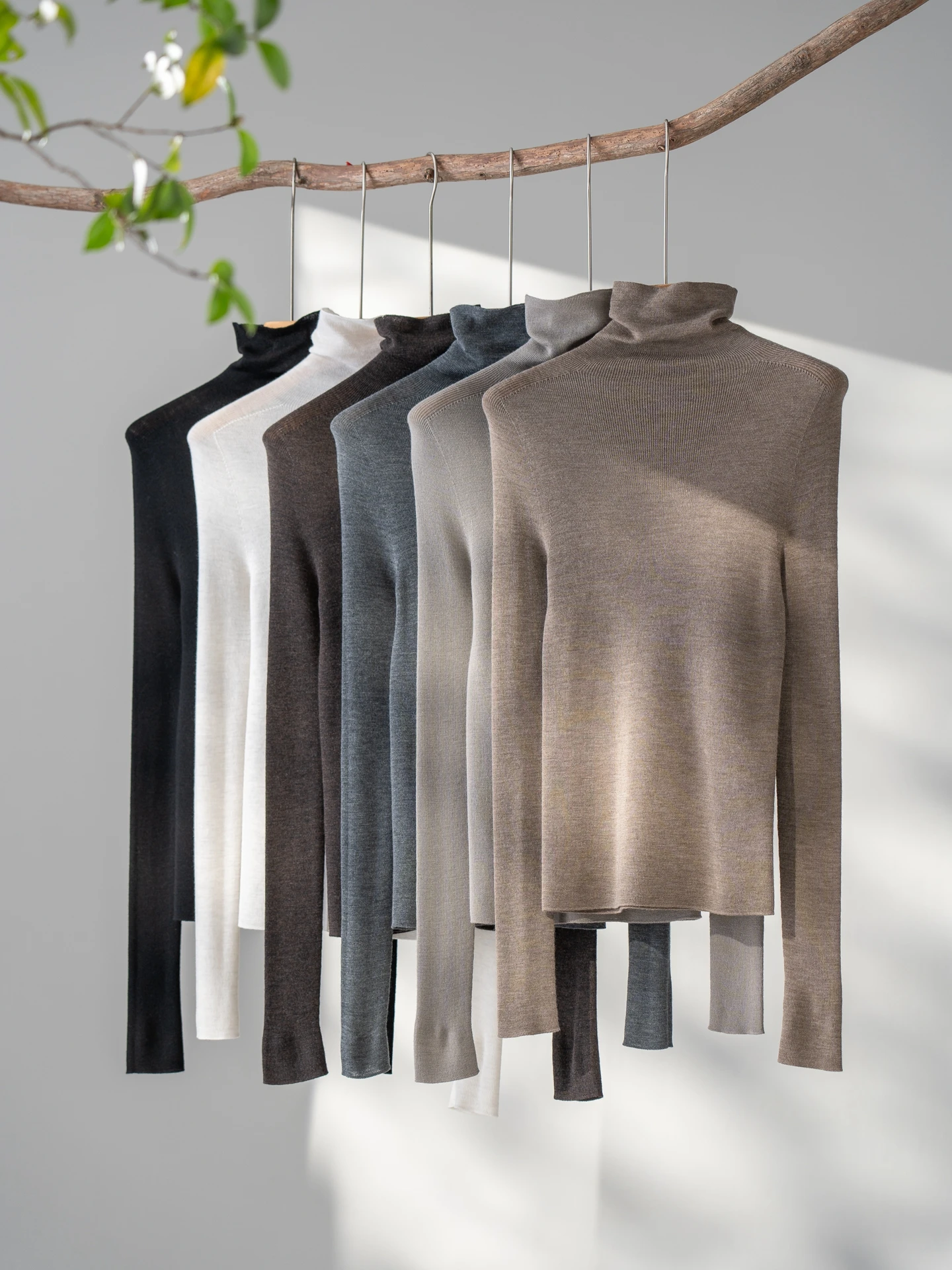 

New T-Shirts Women's 100% Merino Wool Sweater Spring Autumn Female Knitear Sim Pullover Thin Blouse Long Sleeve Clothes Cozy Top