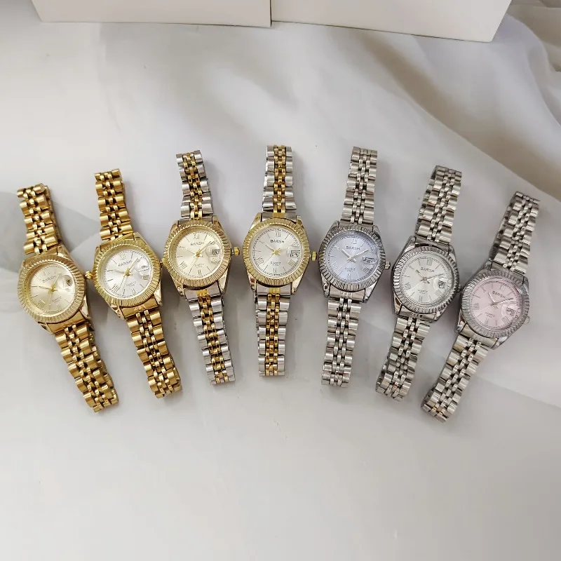 Orologio da donna di design di marca di lusso Orologio da polso al quarzo con quadrante alla moda Orologio da donna dorato casual Regali Reloj De Mujer di alta qualità