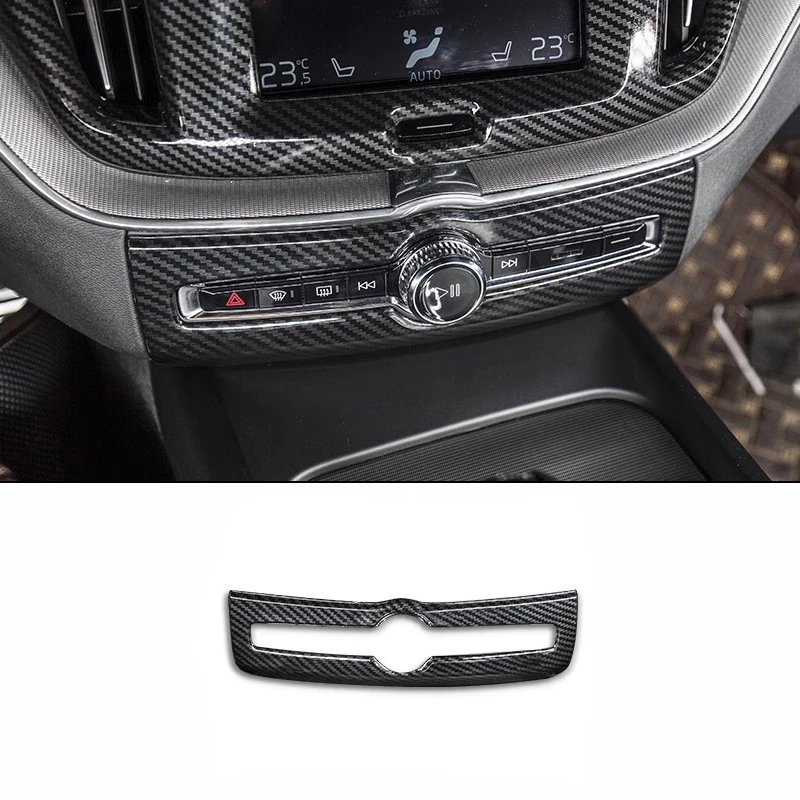 Voor Volvo XC60 XC-60 2018 2019 20 21 2022 Interieur ABS Carbon Auto Airconditioning Outlet Console Versnellingspook Hoofd Venster lift Trim