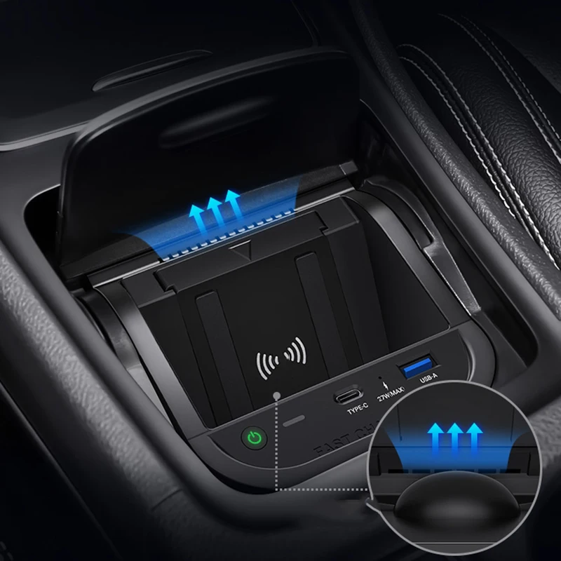 15W Car wireless charger for Mercedes Benz W176 C156 C177 GLA CLA 2014-2018 car phone charger charging holder