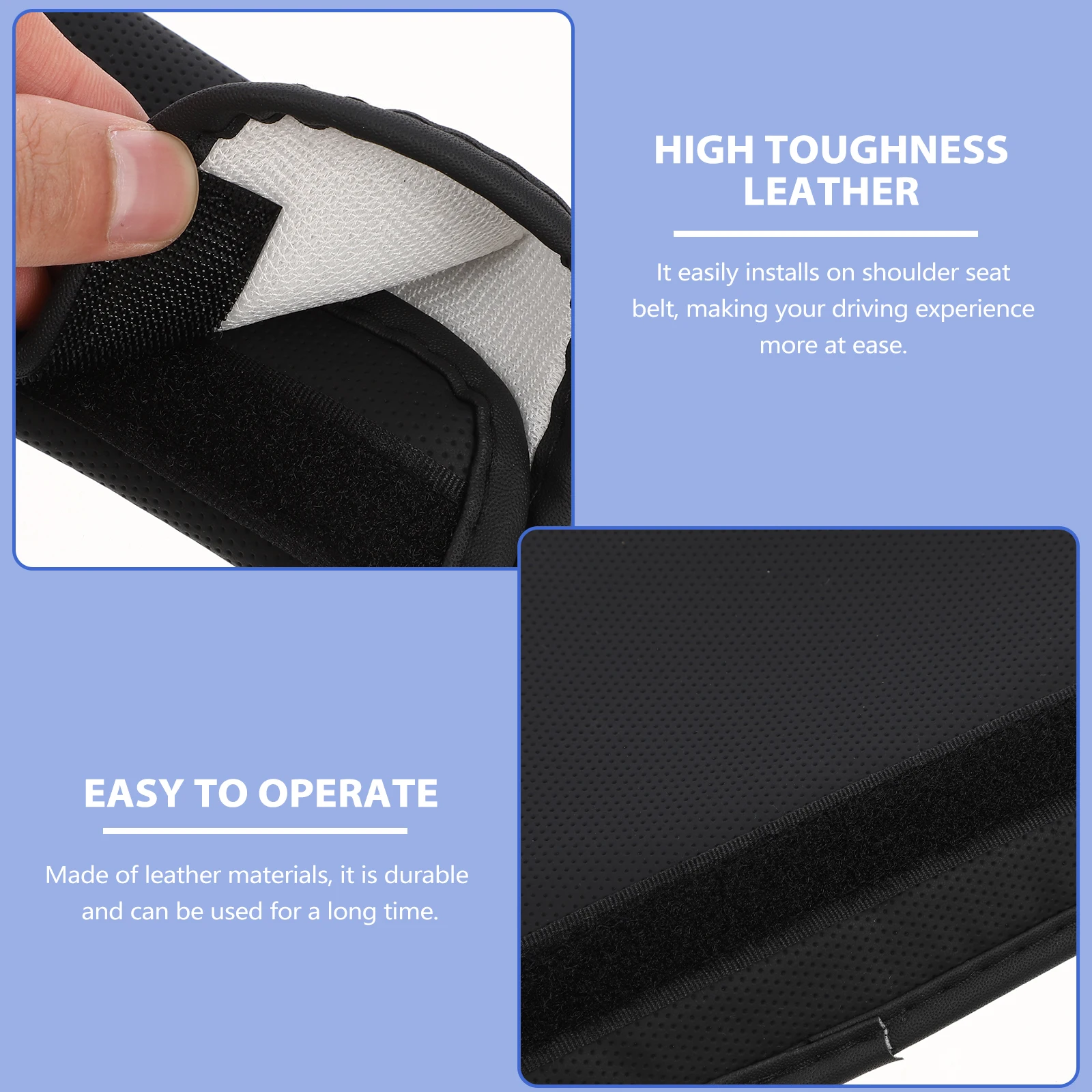 

Car Shoulder Cover Cushion Black Auto Accessories Pad Protector for SUV Motorcycle Gear Safety Harness