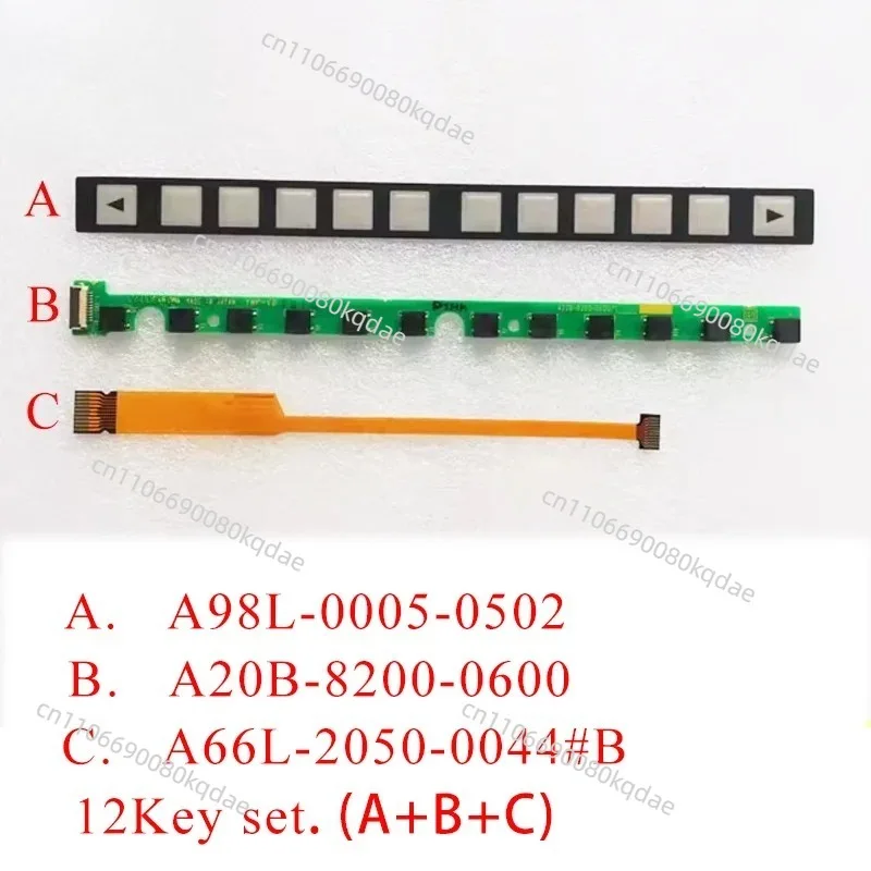 A20B‑8200‑0600 A66L‑2050‑0044#B A98L‑0005‑0502 Industrial 12‑Key Membrane Keypad For CNC Operation Panel