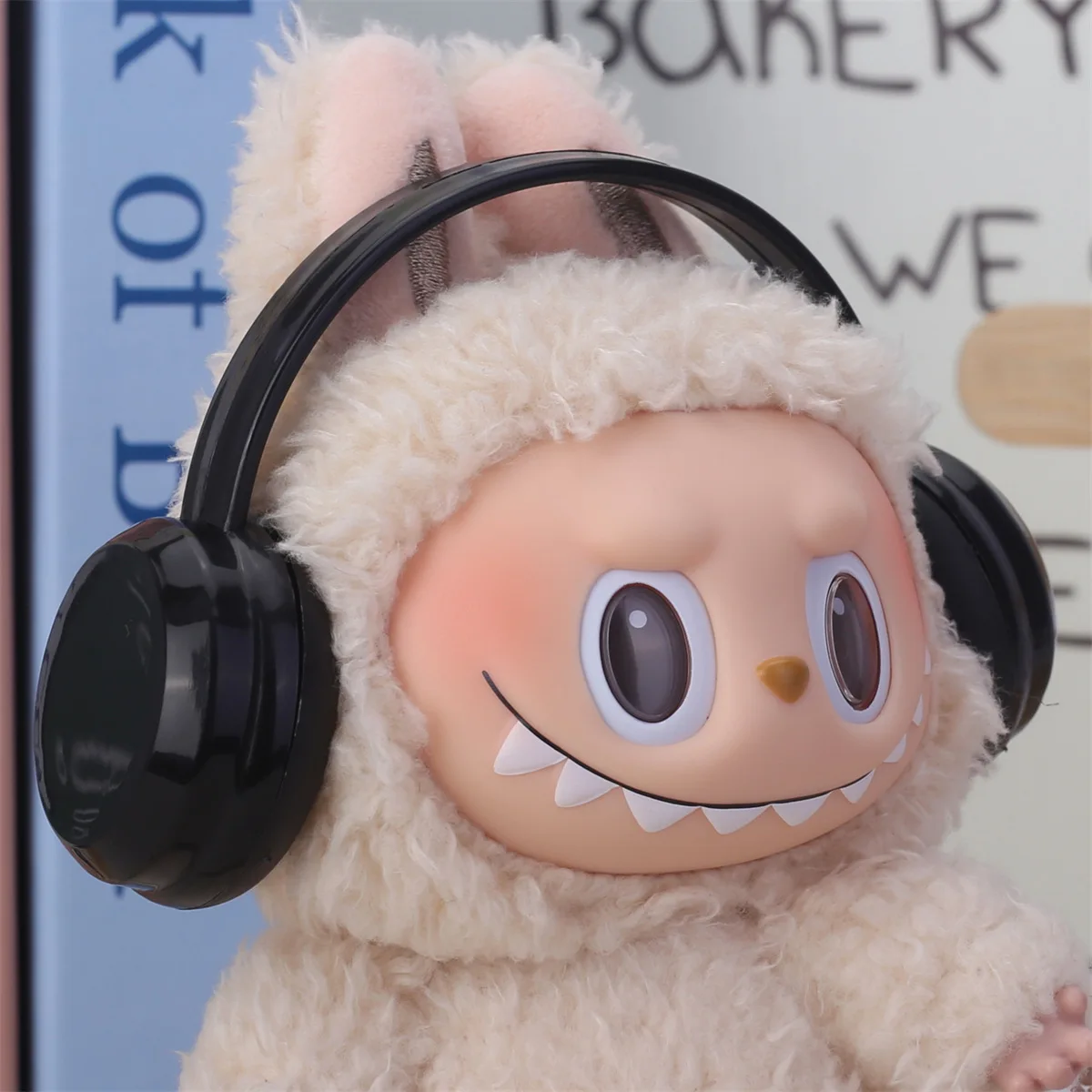 For 17cm Labubu Mini Doll headset Outfit  for Labubu I II Doll Accessories Cultivate Sitting Party Game Toy