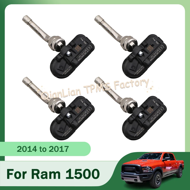 

Set Of 4 Car Tire Sensors System 68186572AA For Ram 1500 2500 3500 433MHz TPMS Tire Pressure Monitor System