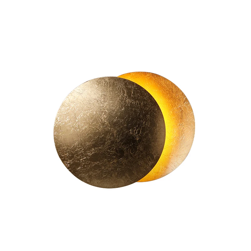 Modern LED Circular Eclipse Lunar Lâmpada de Parede Nordic Quarto Bedroom Bedside Lamp Living Background Wall Lights para Home Night Light