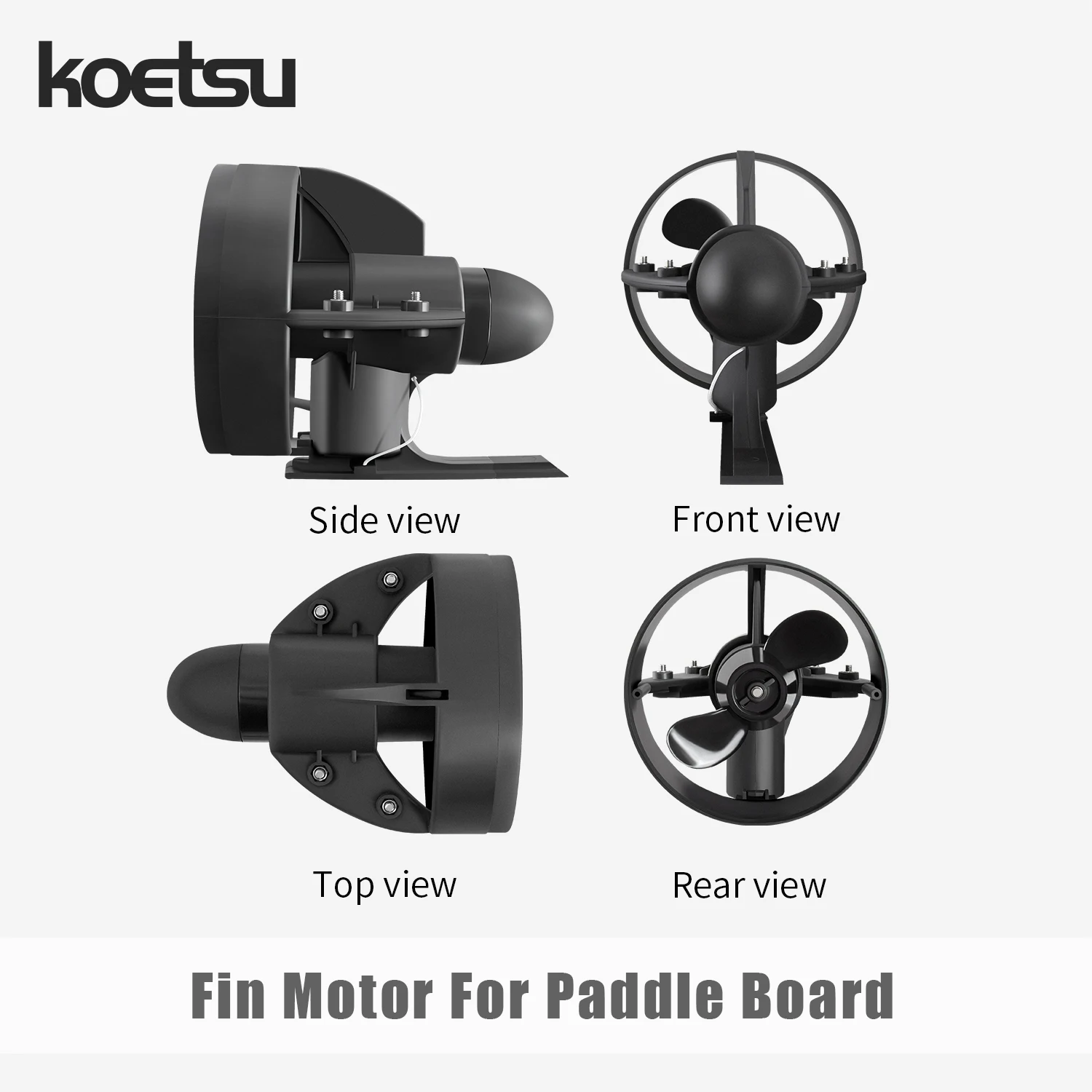 KOETSU Paddle Board Underwater Propulsion, Motor, Compact and Light, Easy to Install, Replace Hand Paddling