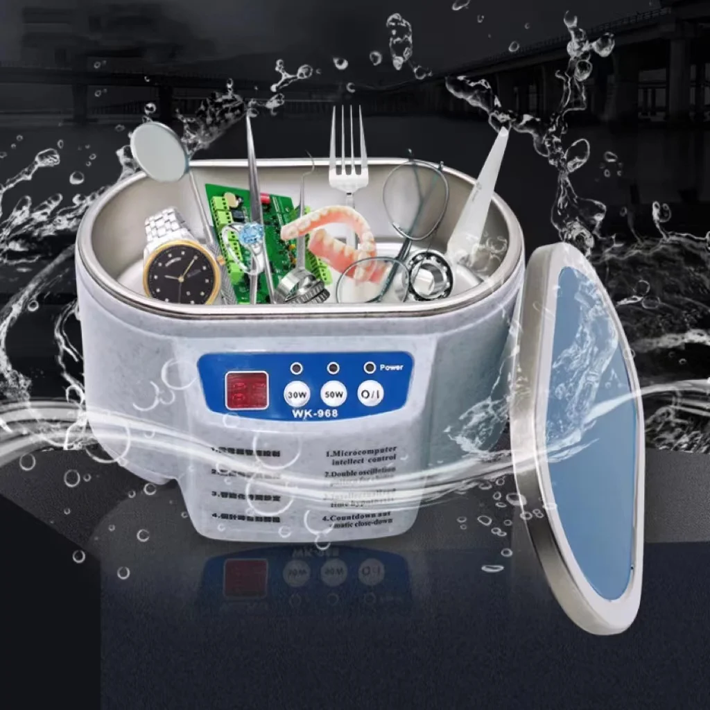 Ultrasonic Cleaners 30/50W Sonicator Bath 40Khz Degas For Watches Contact Lens Glasses Denture Teeth Electric Makeup Razor EU/US