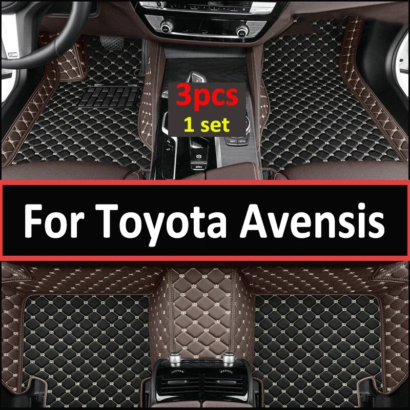 

Автомобильные коврики для Toyota Avensis T270 2010 ~ 2017, полный комплект, роскошный кожаный коврик, прочный водонепроницаемый автоковрик для домашних животных, аксессуары