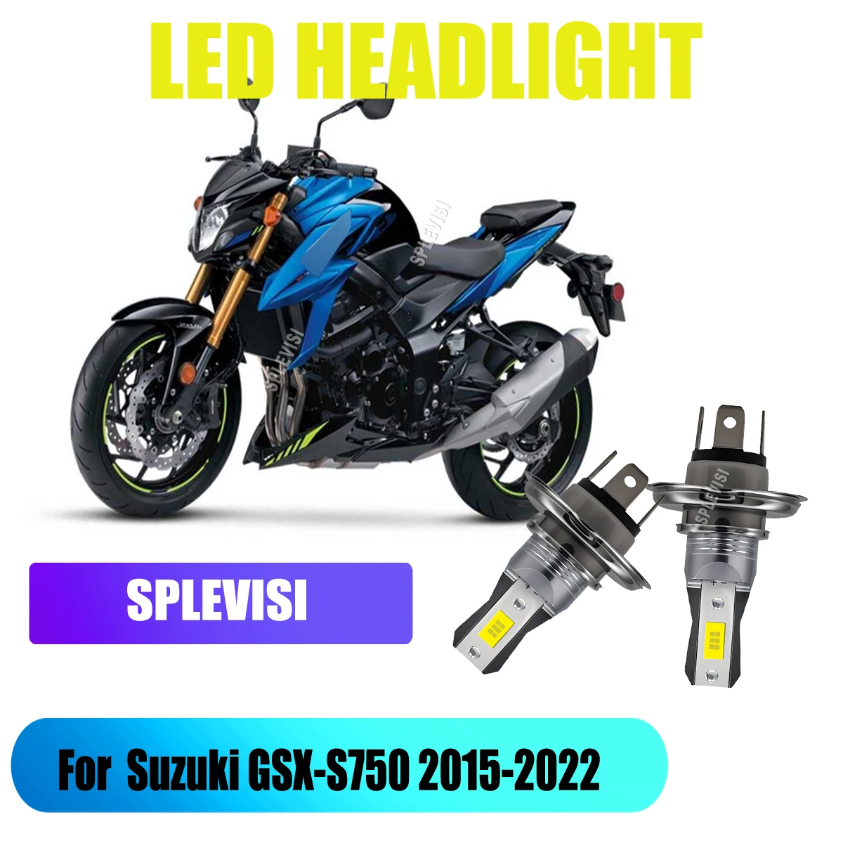 

H4 Motorcycle LED Bulb 12V 45W 4500LM- Premium Auto Headlight For Suzuki GSX-S750 2015 2016 2017 2018 2019 2020 2021 2022