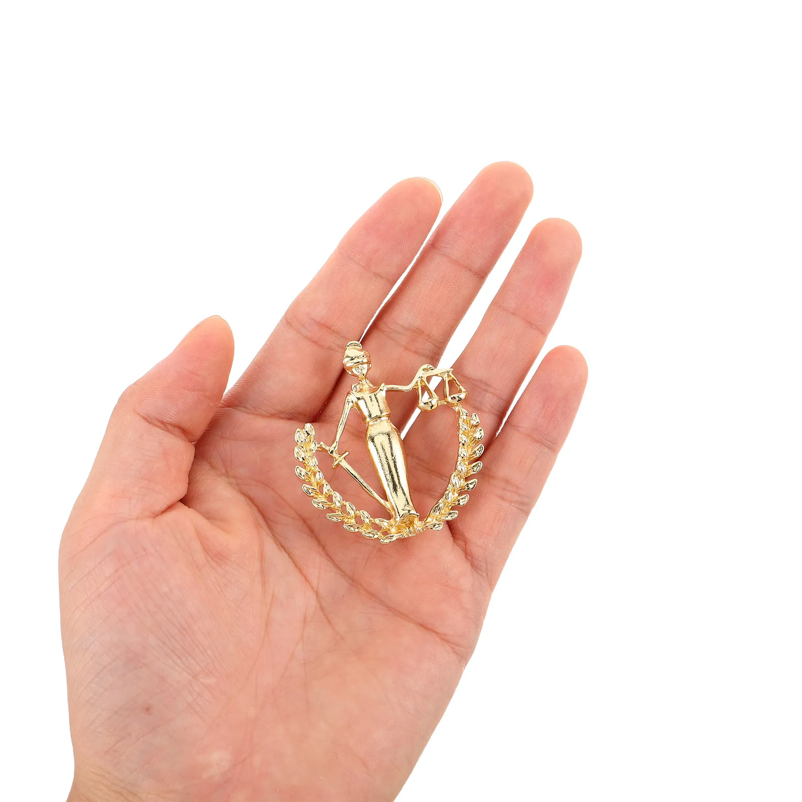 2Pcs Scale of Justice Lapel Pin Brooch Alloy Lawyer Brooch Pin Men Suit Accessories Shirt Collar Badge for Judge Formal Wear