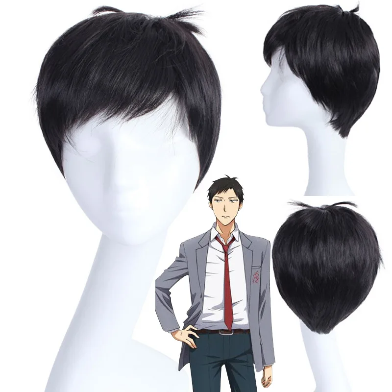 Synthetic Cosplay Wig Orange Short Curly for Chiyo-Inspired Hero, Hori-Inspired, Umetaro-Inspired, Wakatoshi-Inspired, Full