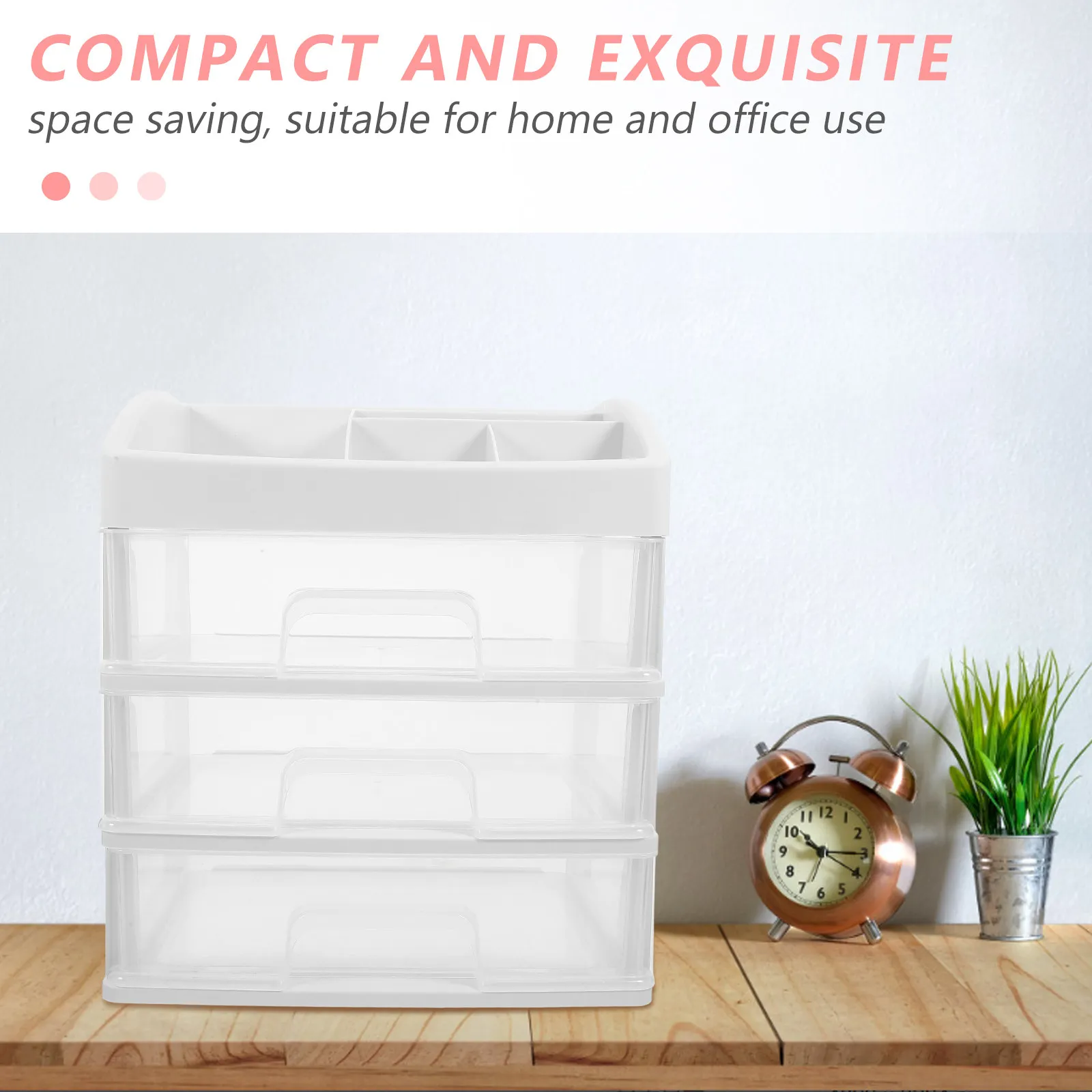 Multi-Layer Drawer Storage Organizer Box Strong PP Material Desktop Organizer for Office Classroom Kitchen File Makeup Holder
