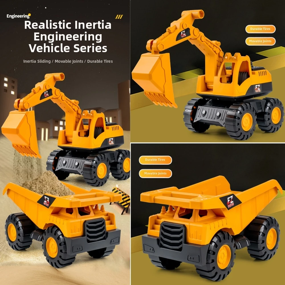 

Inertial Sliding Digger 3 Styles Forklift Inertia Vehicle Small Excavator Plastic Dump Truck ToyDigger Vehicle For Children
