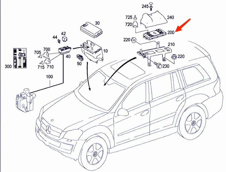 Новый 1649004101 A1649004101 передний модуль управления SAM, сбор сигнала для Mercedes Benz X164 W164 GL450 ML550 V251 ML350