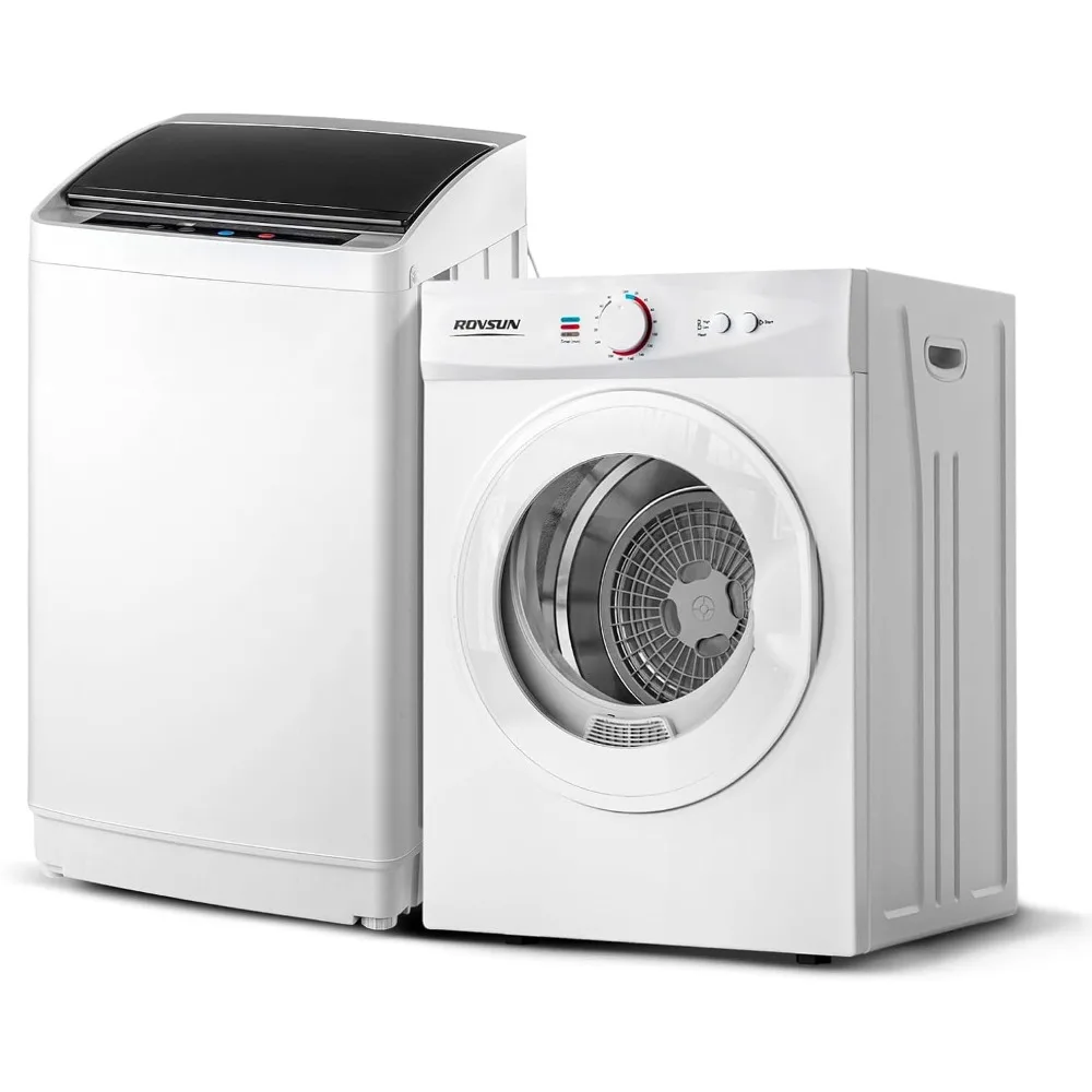 

Портативная сушилка для одежды объемом 1,8 куб. футов и полностью автоматическая стиральная машина 17,8 фунтов, компактная стиральная и сушилка для белья