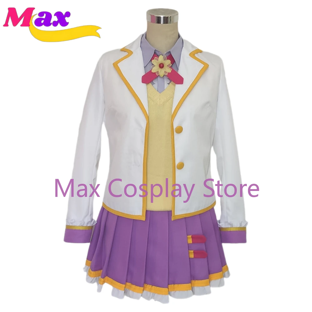 Max Cos Anime Aikatsu Venus Ark School Uniform Cosplay Costume Customized size