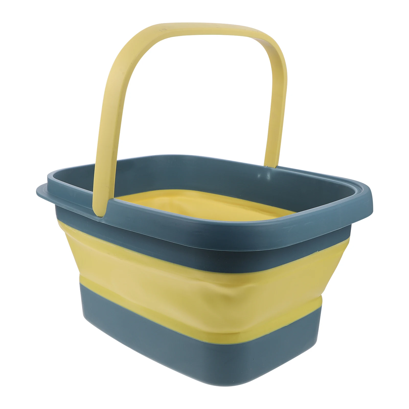 

1 pc Folding Foot Basin Blue Large Capacity Home Bucket Comfortable Deep Barrel Soak Tub Portable Massage Wash Storage
