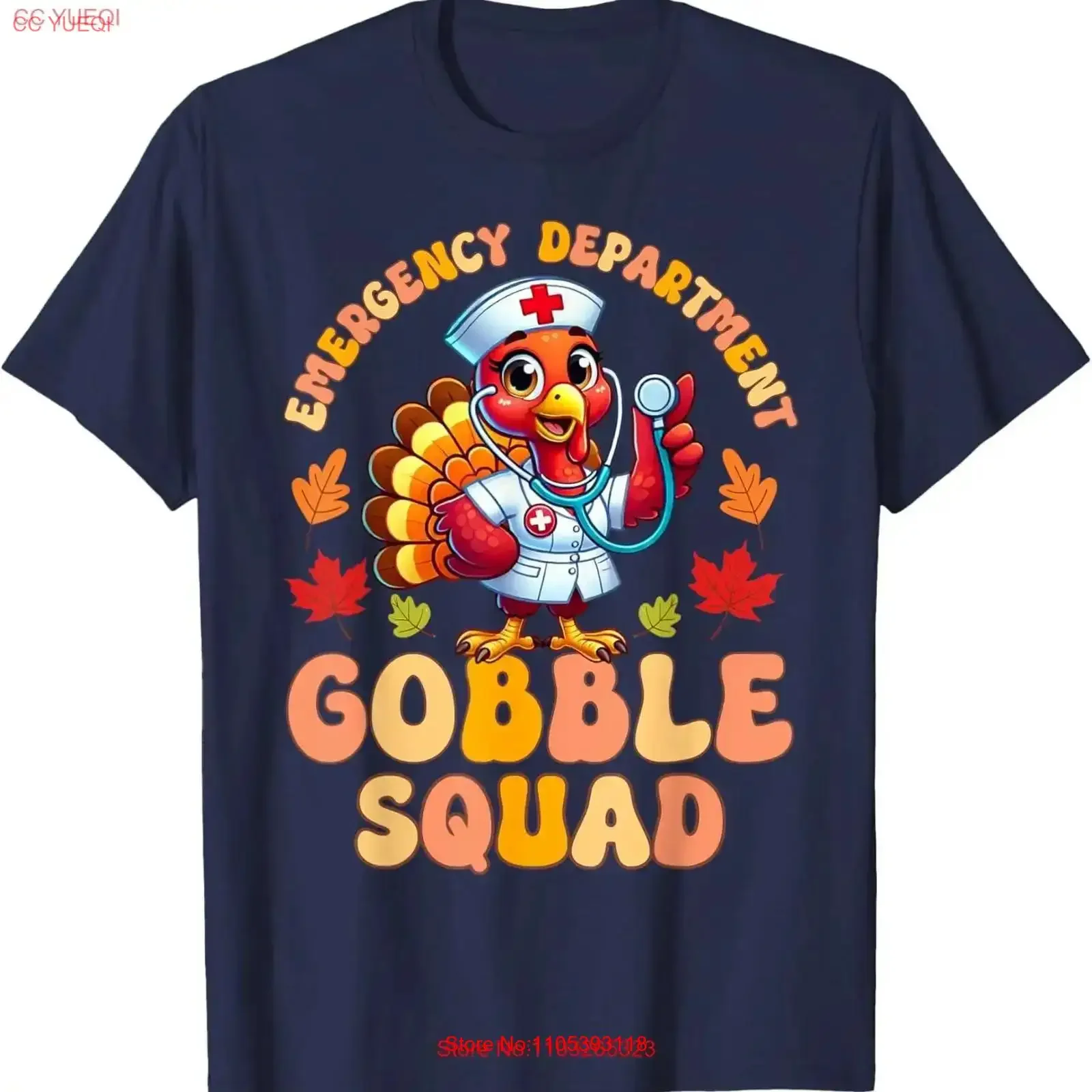 Emergency Department Gobble Squad Thanksgiving Er Nurse SweaT T Shirt vintage Washed Unisex Versatile fashion Stretched Stylish