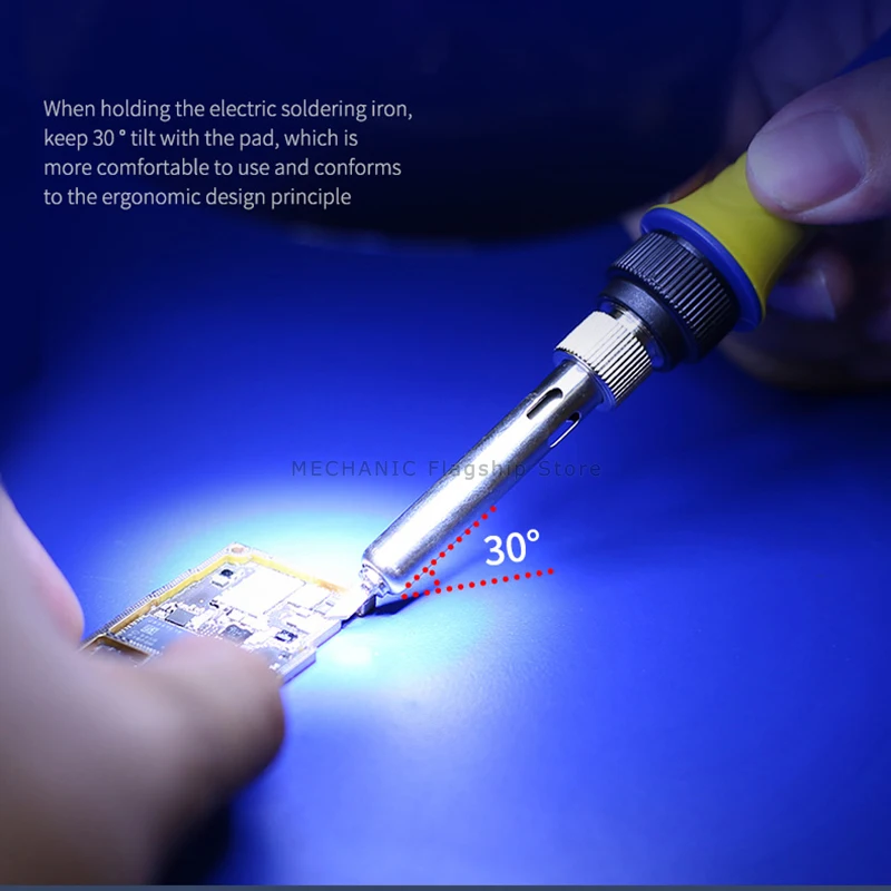 Soldering Iron Tip MECHANIC MASTER 900M-T Welding Tips Straight Curved Tip Knife Type Lead-Free For 936 Motherboard Repair Tool