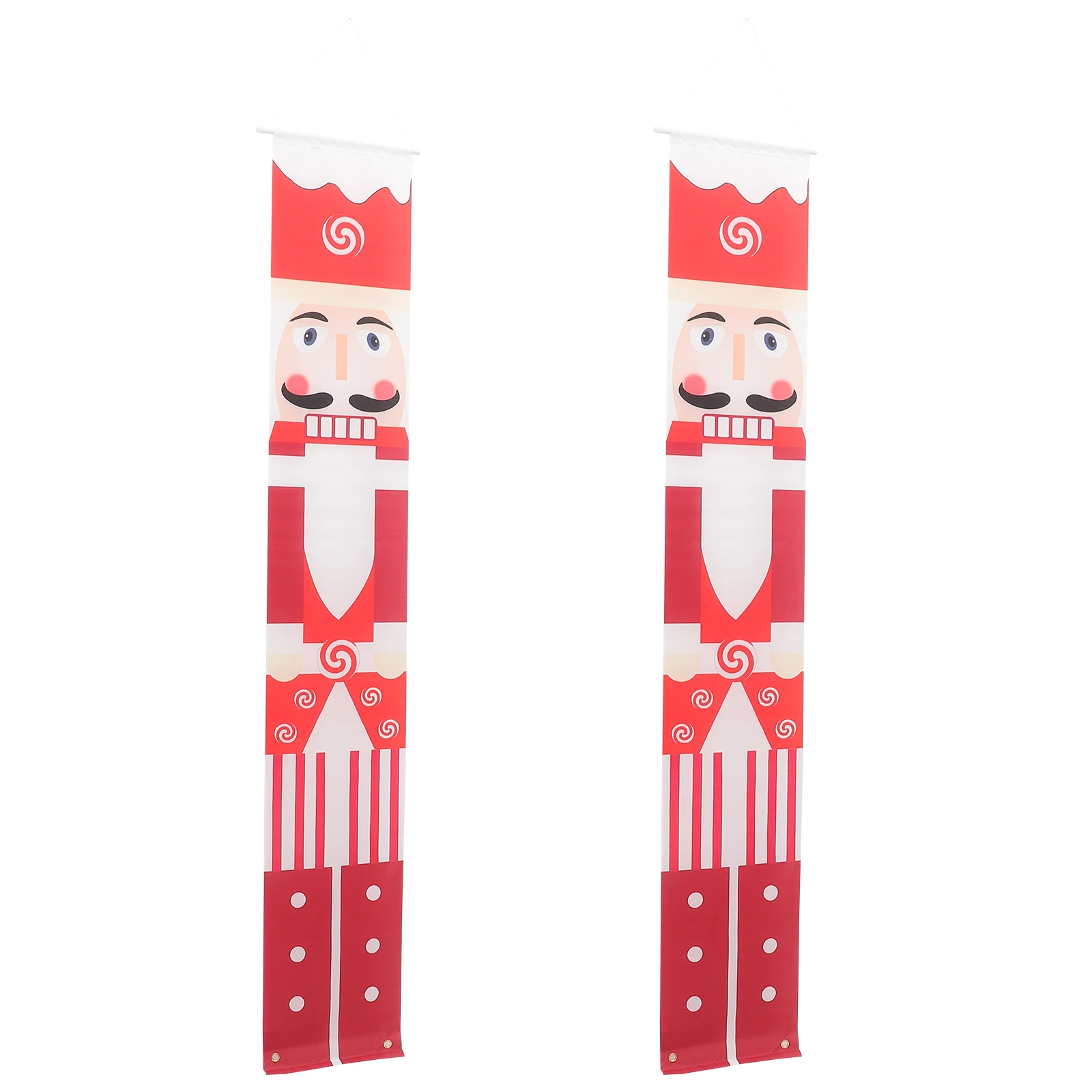

Christmas Porch Signs 100d Polyester Cloth Hanging Banners Decor Home Couplets Yard Garden Holiday Supplies Outdoor Xmas