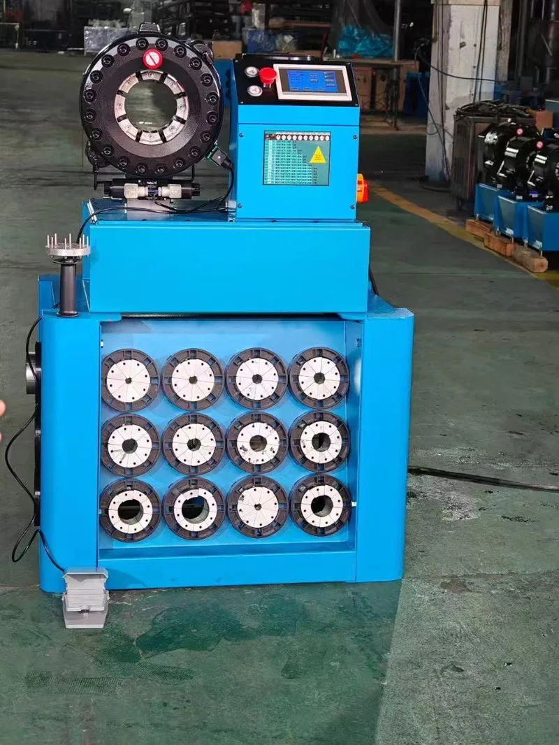 Prensadora de mangueras hidráulicas personalizada de 2 pulgadas 6WS 4KW 50L con 13 juegos de moldes